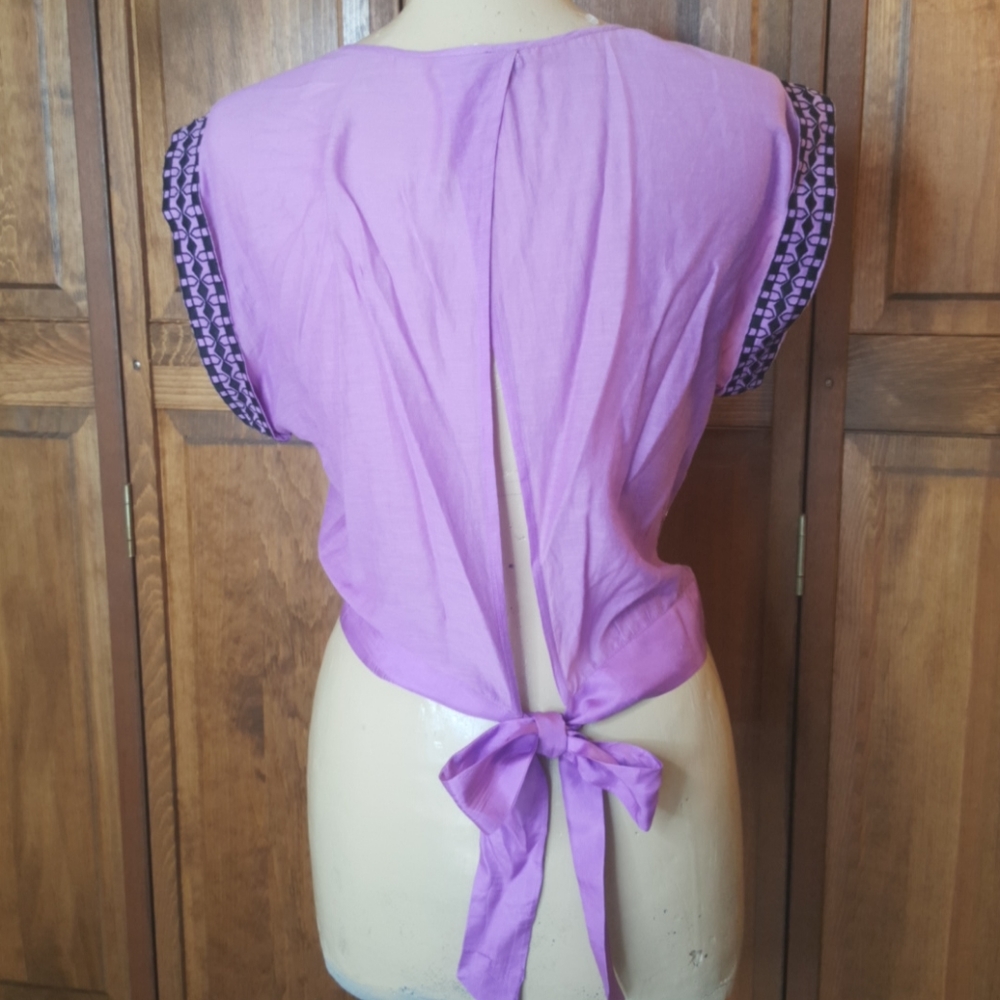 Anthropologie NWOT LeifNotes Beaded Embellished Top Blouse - Picture 3 of 8